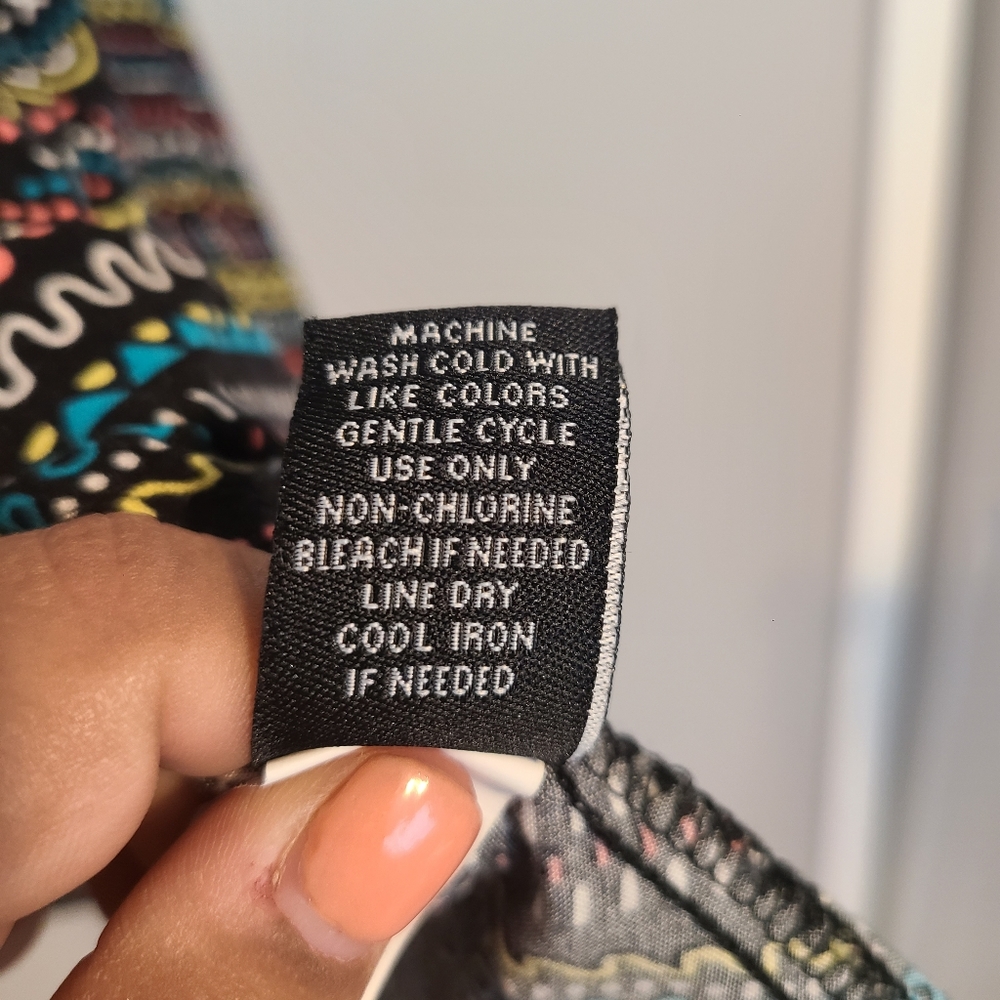 Torrid Multicolor Pattern Spaghetti Strap Smock C… - image 5